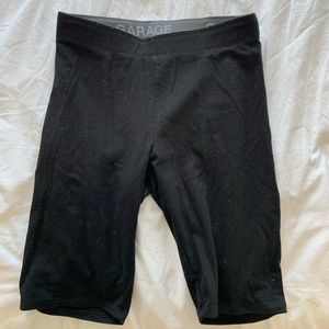 GARAGE BLACK BIKER SHORTS